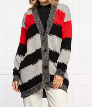 Кардиган женский Pinko длинный на пуговицах, мультиколор