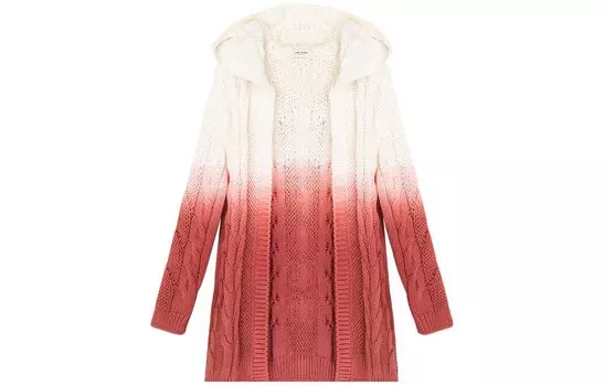 Кардиган женский Saint Laurent, белый / розовый