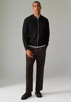 Кардиган ZIP THROUGH-REGULAR FIT Next, черный