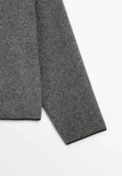 Кардиган ZIP-UP Massimo Dutti, серый