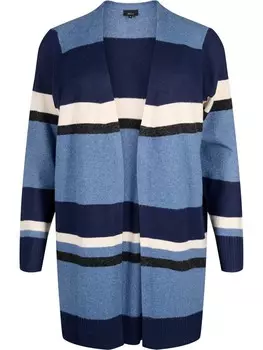 Кардиган Zizzi Knit Cardigan Casunny, цвет marine blue/Navy