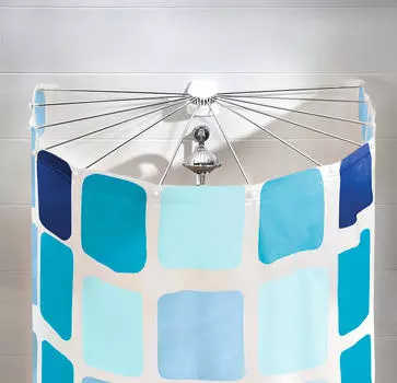 Кардина для душевого штор big spider Kleine Wolke, хромированный