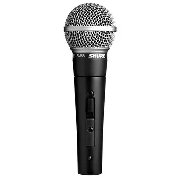 Кардиоидный динамический вокальный микрофон Shure SM58S Handheld Cardioid Dynamic Microphone with On / Off Switch