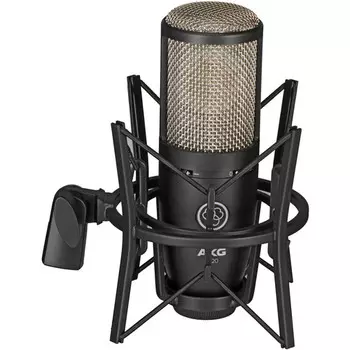 Кардиоидный конденсаторный микрофон AKG P220 с большой диафрагмой (черный)