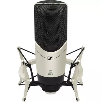 Кардиоидный Конденсаторный микрофон Sennheiser MK 4 Set с Большой диафрагмой и Амортизатором