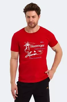 KAREL Мужская футболка красная SLAZENGER
