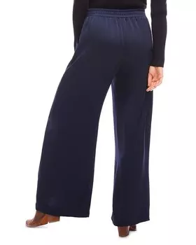 Karen Kane Широкие атласные брюки, синий