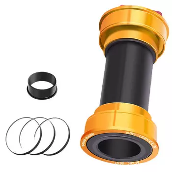 Каретка LeBycle для горного и шоссейного велосипеда, полая встроенная шатунная система BB92, каретка с прессовой посадкой (керамический подшипник), золото