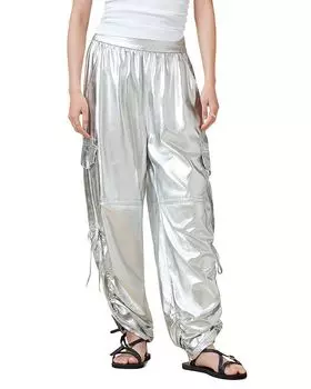 Карго-брюки Kaye ALLSAINTS, серебряный