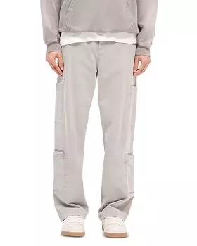 Карго-брюки Season Washed в цвете тауп с эффектом потертости Represent, серый