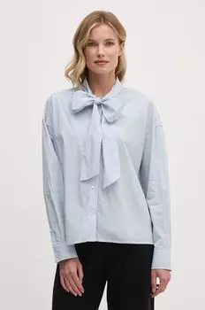 КАРИША рубашка из хлопка Pepe Jeans, синий