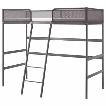 Каркас кровати-чердака TUFFING IKEA, 90x200 см, серый