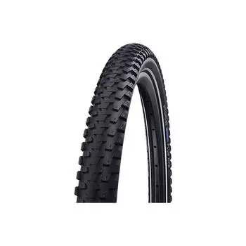 Каркасная покрышка Marathon Plus MTB — 29x2,25 дюйма — со светоотражающими полосами SCHWALBE, черный / серебристый / черный