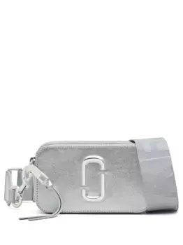 Каркасная сумка The Metallic Snapshot MARC JACOBS, серебяный