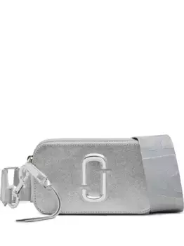 Каркасная сумка The Metallic Snapshot MARC JACOBS, серебяный