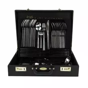 Karl Hausmann, 72 предмета, набор столовых приборов, набор столовых приборов Lena, полированное серебро, нержавеющая сталь