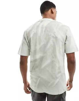 Karl Kani – Футболка с камуфляжным узором 3р цвета хаки с эффектом стирания