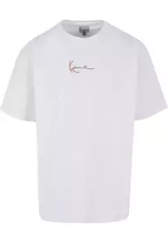 Karl Kani рубашка с короткими рукавами " Karl Kani Men's Small Signature Multicolor Logo Tee белая", белый