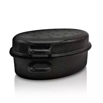 Karl Krger G3408F Жаровня для гуся с крышкой крапчатой, 34 см, 4,5л Karl Krueger