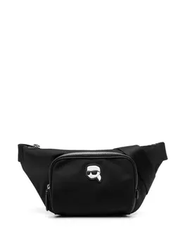 Karl Lagerfeld большая поясная сумка Ikonik, черный
