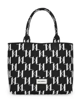 Karl Lagerfeld большая сумка-тоут K/Monogram, черный