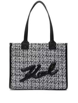 Karl Lagerfeld большая сумка-тоут K/Skuare, черный