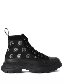 Karl Lagerfeld ботинки Ikonik NFT Luna со стразами, черный