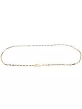 Karl Lagerfeld цепочный ремень K/Signature, золотистый