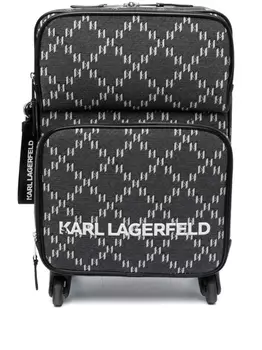 Karl Lagerfeld чемодан с монограммой, черный