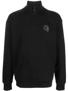 Karl Lagerfeld джемпер Ikonik 2.0 с логотипом, черный