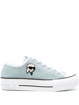 Karl Lagerfeld джинсовые кеды Kampus Max, синий