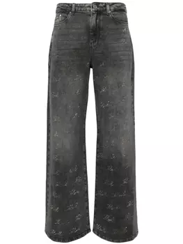 Karl Lagerfeld джинсы Sparkle широкого кроя, черный