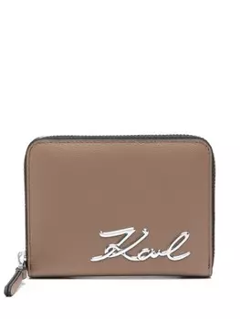 Karl Lagerfeld фирменный кошелек с логотипом Карла, коричневый