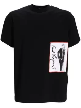Karl Lagerfeld футболка «Архив Карла», черный