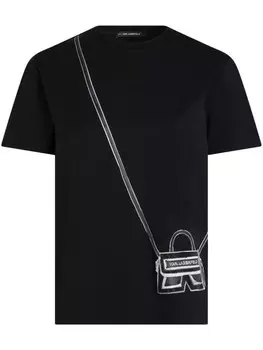 Karl Lagerfeld футболка Ikon K из органического хлопка, черный