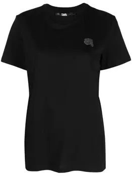Karl Lagerfeld футболка Ikonik 2.0 из органического хлопка, черный