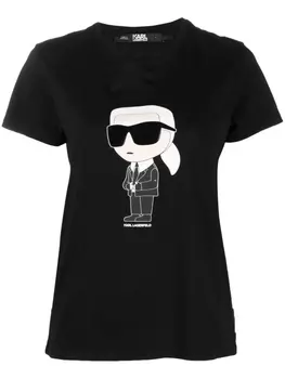 Karl Lagerfeld футболка Ikonik из органического хлопка, черный