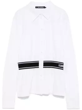 Karl Lagerfeld футболка из джерси с логотипом, белый
