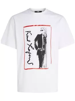 Karl Lagerfeld футболка Karl Series с принтом, белый
