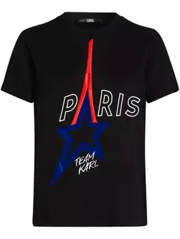 Karl Lagerfeld футболка Paris, черный