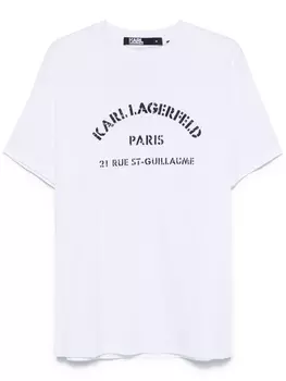 Karl Lagerfeld футболка с круглым вырезом, белый