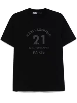 Karl Lagerfeld футболка с круглым вырезом, черный