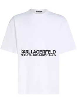 Karl Lagerfeld футболка с логотипом, белый