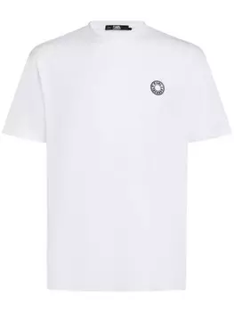 Karl Lagerfeld футболка с логотипом, белый