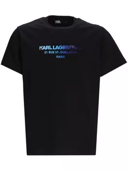 Karl Lagerfeld футболка с логотипом, черный