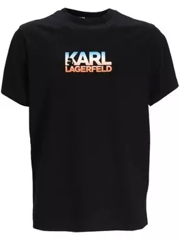 Karl Lagerfeld футболка с логотипом, черный