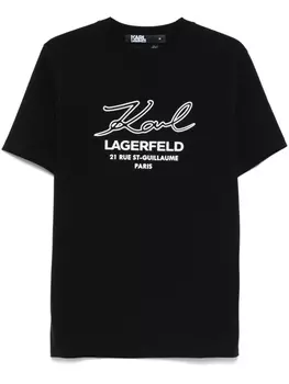 Karl Lagerfeld футболка с логотипом, черный