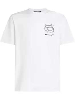 Karl Lagerfeld футболка с принтом Ikonic Karl, белый