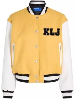 Karl Lagerfeld Jeans бомбер с аппликацией KLJ, желтый