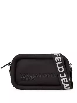 Karl Lagerfeld Jeans дутая каркасная сумка, черный
